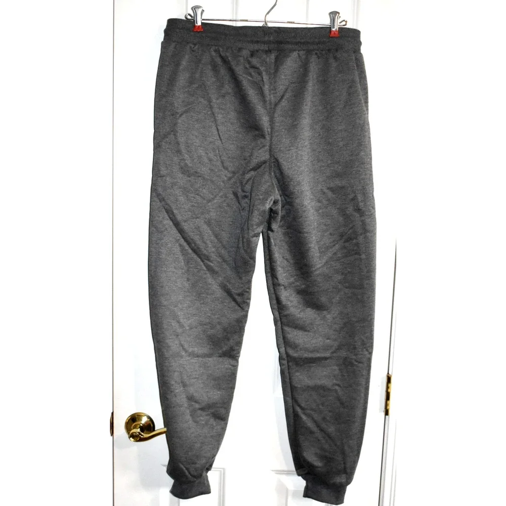 Machlab Men's Thermal Fleece Jogger Pants Sherpa Lined Sweats Gray Medium NEW